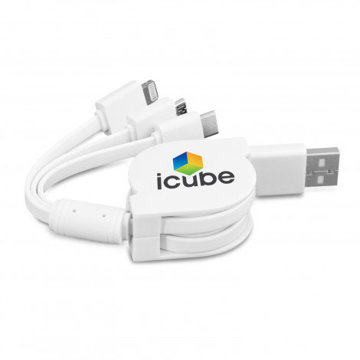 Picture of Retractable 3-in-1 Charging Cable